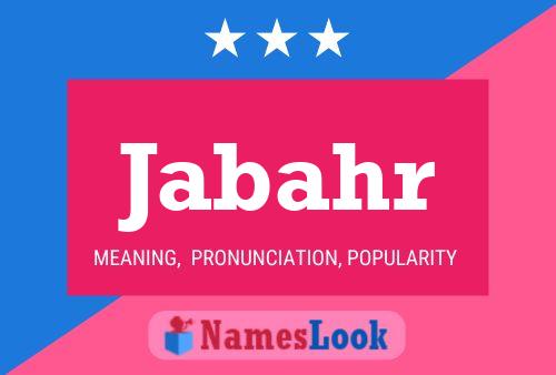 Jabahr Name Poster