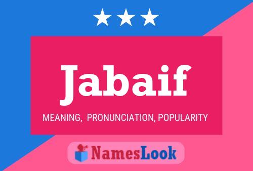 Jabaif Name Poster