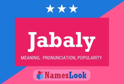 Jabaly Name Poster