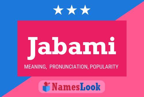 Jabami Name Poster