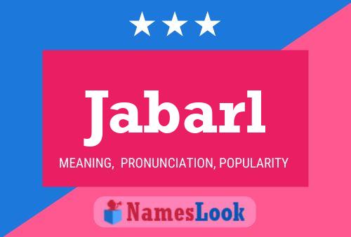 Jabarl Name Poster