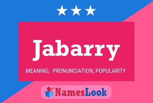 Jabarry Name Poster