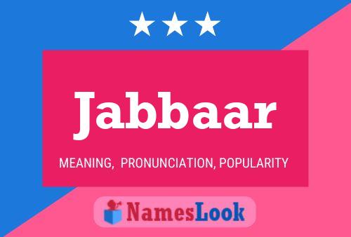 Jabbaar Name Poster