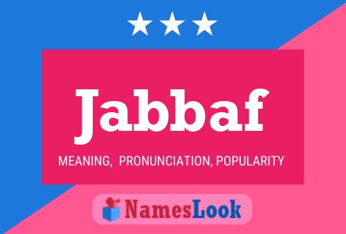 Jabbaf Name Poster