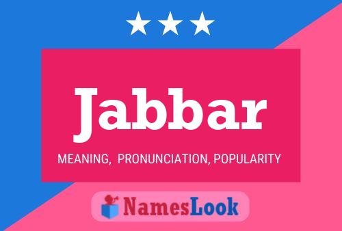 Jabbar Name Poster