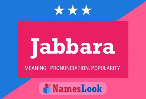 Jabbara Name Poster