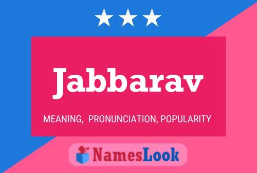 Jabbarav Name Poster