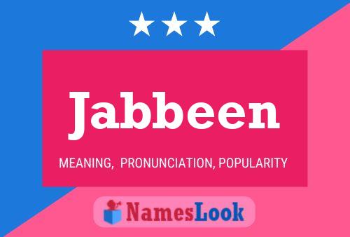 Jabbeen Name Poster