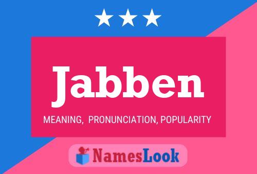 Jabben Name Poster