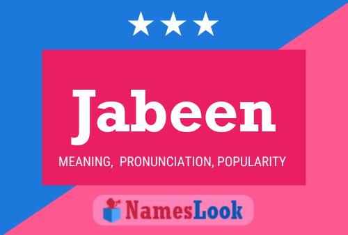 Jabeen Name Poster