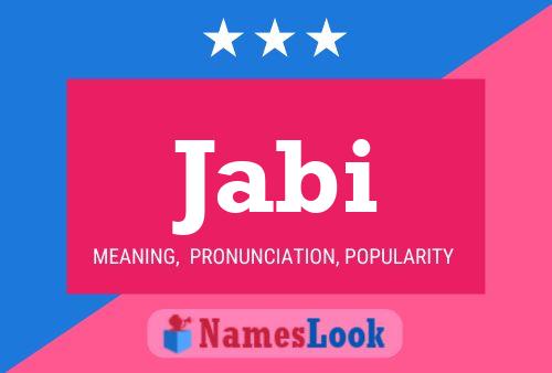 Jabi Name Poster