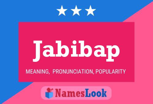 Jabibap Name Poster