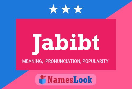 Jabibt Name Poster