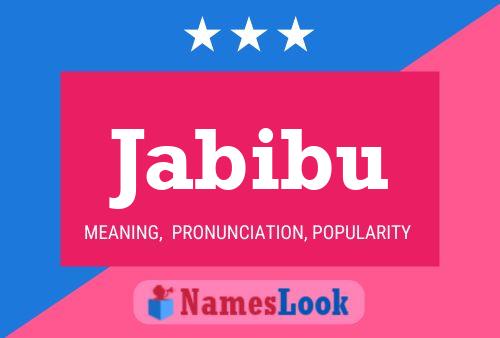 Jabibu Name Poster