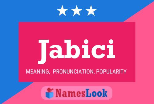 Jabici Name Poster