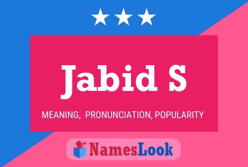 Jabid S Name Poster