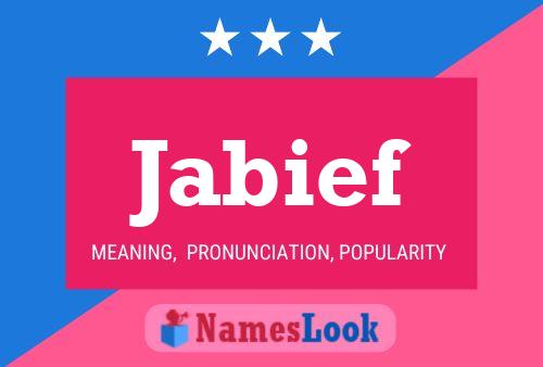 Jabief Name Poster