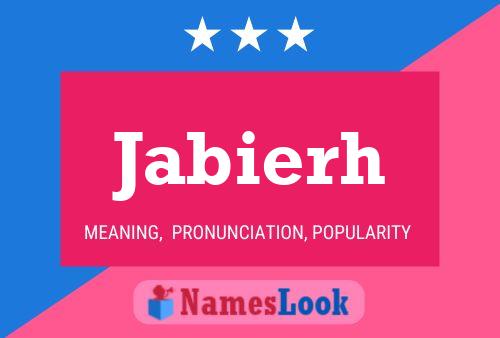 Jabierh Name Poster