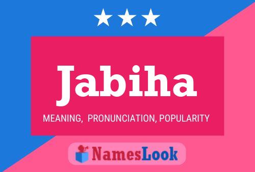 Jabiha Name Poster