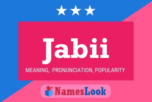 Jabii Name Poster