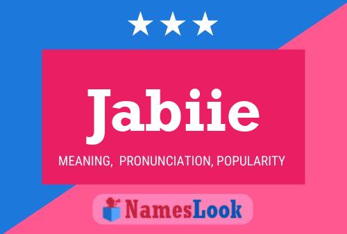 Jabiie Name Poster