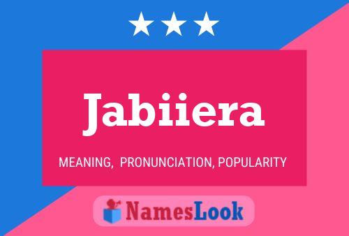 Jabiiera Name Poster