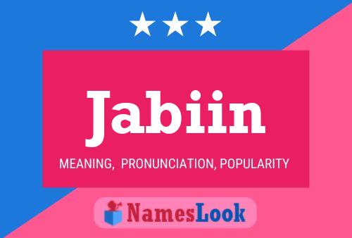 Jabiin Name Poster