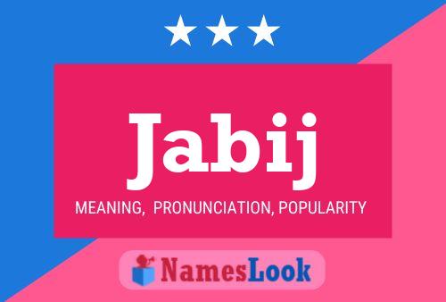 Jabij Name Poster