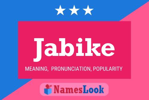 Jabike Name Poster