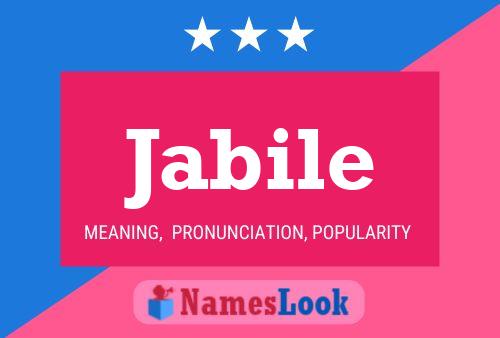 Jabile Name Poster