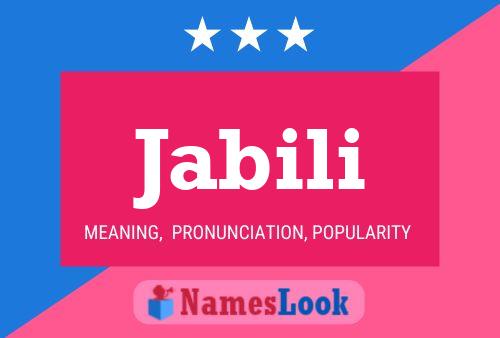 Jabili Name Poster