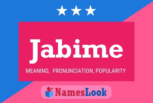 Jabime Name Poster