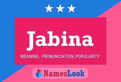 Jabina Name Poster