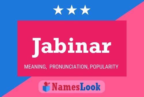 Jabinar Name Poster