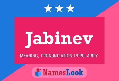 Jabinev Name Poster