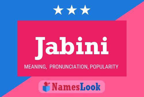 Jabini Name Poster