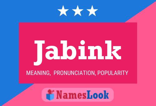 Jabink Name Poster