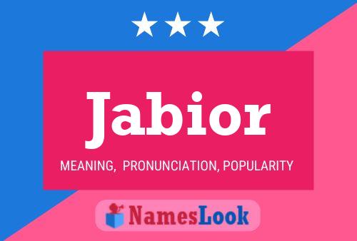 Jabior Name Poster