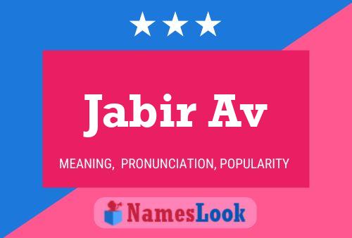 Jabir Av Name Poster