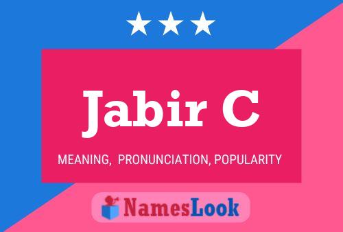 Jabir C Name Poster