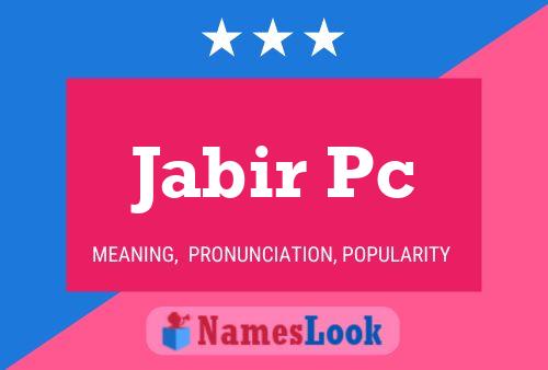 Jabir Pc Name Poster