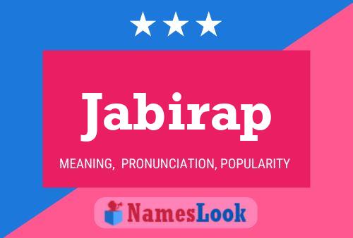 Jabirap Name Poster