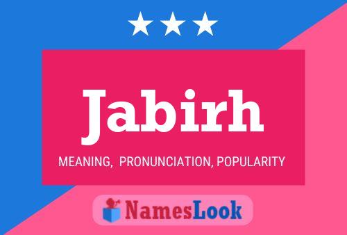 Jabirh Name Poster