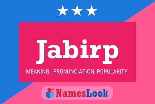 Jabirp Name Poster