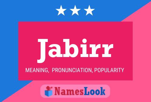 Jabirr Name Poster