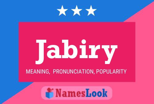 Jabiry Name Poster