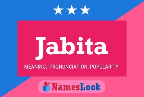 Jabita Name Poster