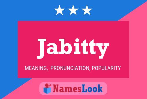 Jabitty Name Poster