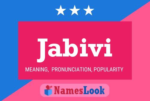 Jabivi Name Poster