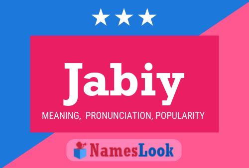 Jabiy Name Poster